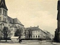 Gundulićeva ulica 1910 godine. Evangelička crkva